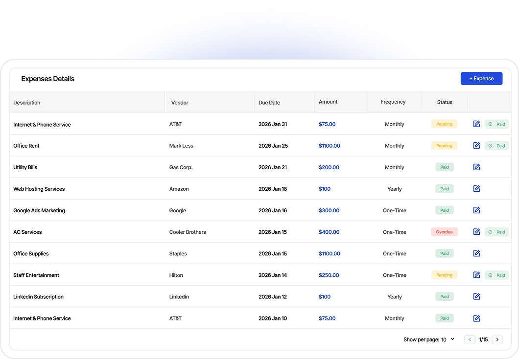 Track Every Expense, Stay in Control